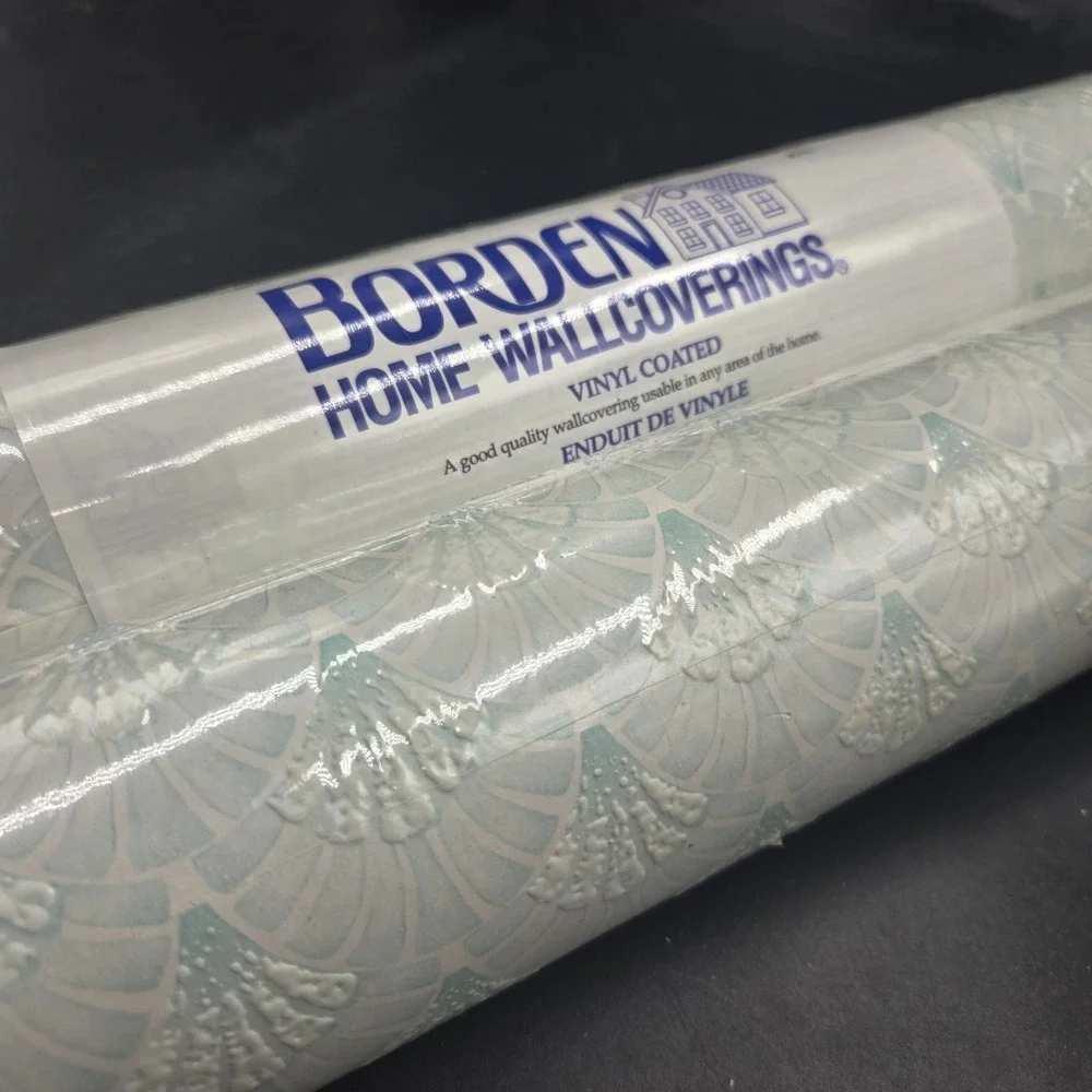 Vtg Cottagecore 2 Rolls Borden Home Wallcoverings Wallpaper Vinyl 56sqft New